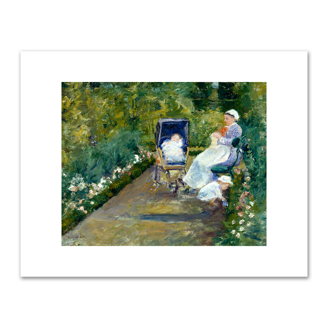 Mary Cassatt, Children in a Garden (The Nurse), 1878,  The Museum of Fine Arts, Houston. Fine Art Prints in various sizes by Museums.Co