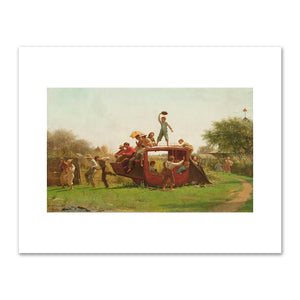 Eastman Johnson (American, 1824–1906), The Old Stagecoach, 1871, Milwaukee Art Museum. Fine Art Prints in various sizes by Museums.Co