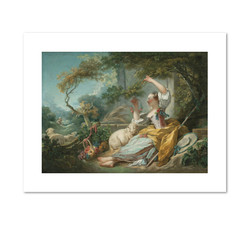 Jean-Honoré Fragonard, The Shepherdess, ca. 1750/52, Fine Art Prints in various sizes by Museums.Co
