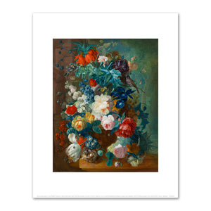 Jan van Os, Flowers in Terra-cotta Vase, after 1780, Fine Art Prints in various sizes by Museums.Co