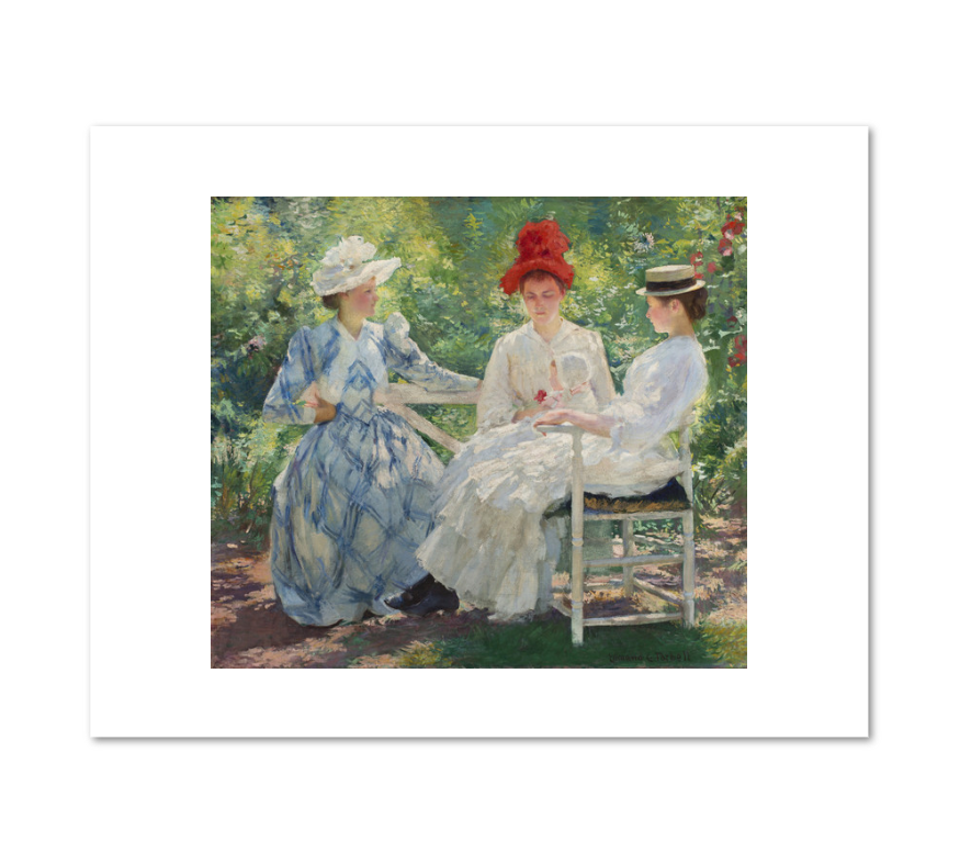 Edmund Charles Tarbell, Three Sisters— A Study in June Sunlight, 1890, Fine Art Prints in various sizes by Museums.Co