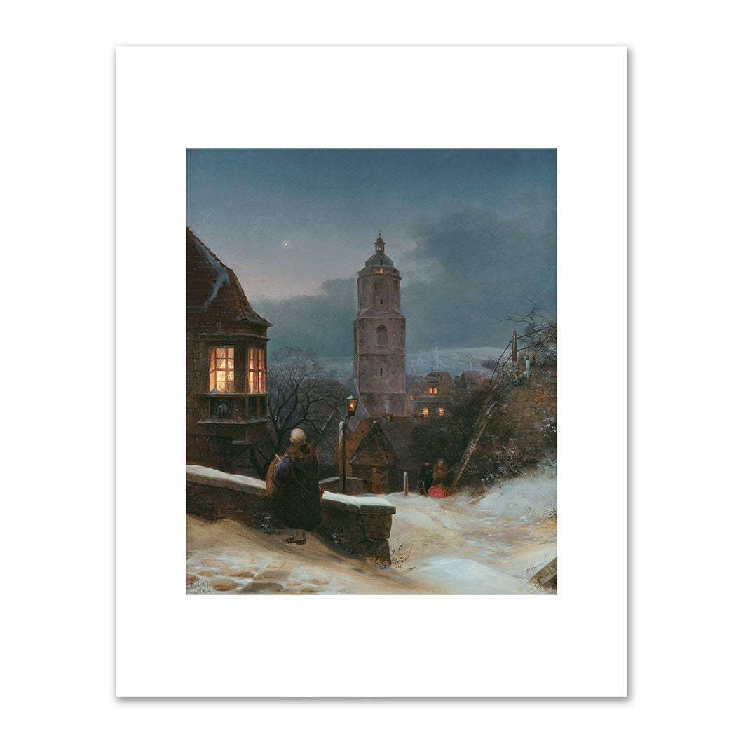 Meissen in Winter by Ernst Ferdinand Oehme