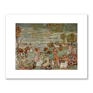 Maurice Prendergast, Picnic by the Sea, 1913–15, Milwaukee Art Museum. Fine Art Prints in various sizes by Museums.Co