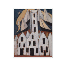 Marsden Hartley, Movement No. 5, Provincetown Houses, 1916, Artblock with white frame, 3 sizes by 2020ArtSolutions