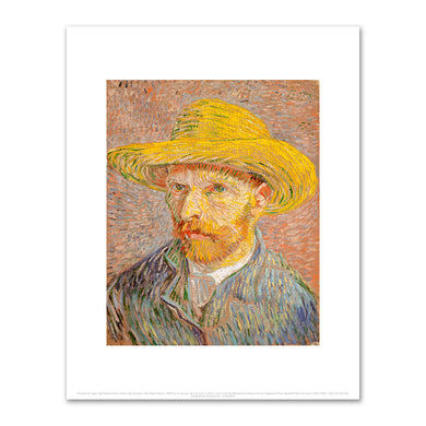 Vincent van Gogh, Self-Portrait with a Straw Hat (obverse: The Potato Peeler), 1887, Fine Art Prints in various sizes by Museums.Co