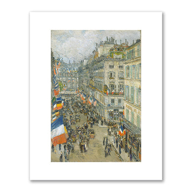 Childe Hassam, July Fourteenth, Rue Daunou, 1910, The Metropolitan Museum of Art. Fine Art Prints in various sizes by Museums.Co