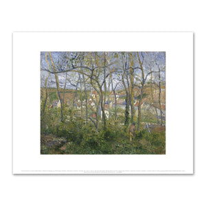 Camille Pissarro, Wooded Landscape at L’Hermitage, Pontoise, 1879, Fine Art Prints in various sizes by Museums.Co