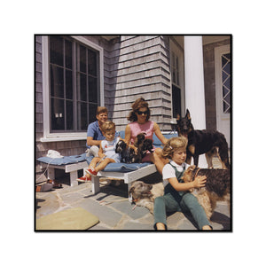 Kennedy Family with Dogs During a Weekend at Hyannisport
