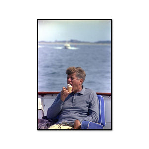 President Kennedy aboard the Honey Fitz