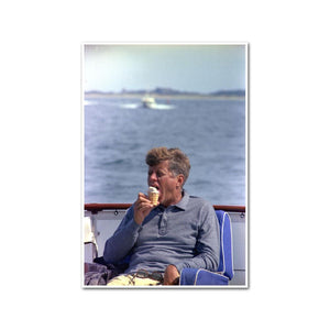 President Kennedy aboard the Honey Fitz