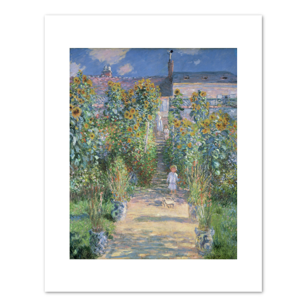 Claude Monet, The Artist's Garden at Vétheuil, 1880, Fine Art Prints in various sizes by Museums.Co