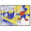 Roy Lichtenstein, Look Mickey, National Gallery of Art. Artblock with black frame by Museums.Co
