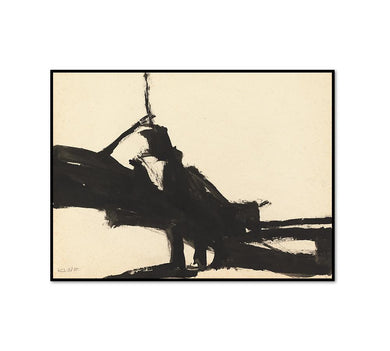 Franz Kline, Untitled, 1955, Framed Art Prints with black frame in 3 sizes by Museums.Co