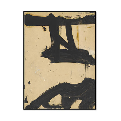 Franz Kline, Untitled, c. 1955, Framed Art Print with black frame in 3 sizes by Museums.Co