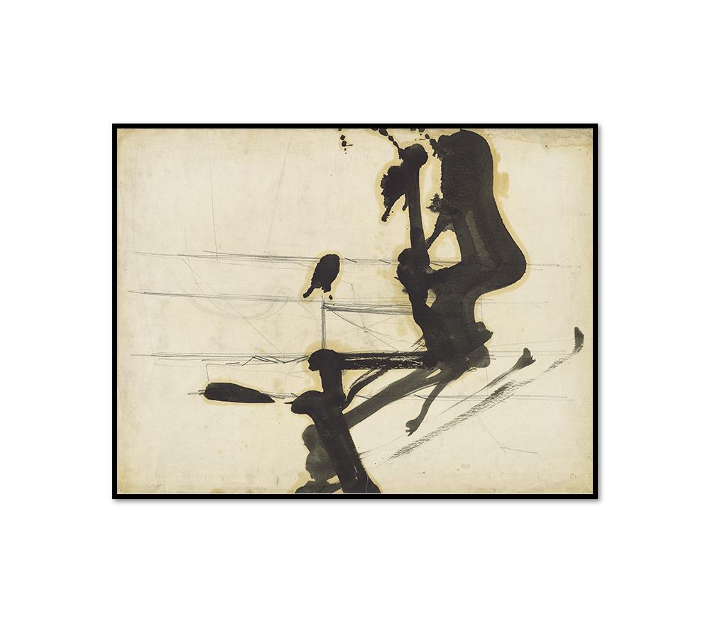 絵画 Franz Kline Zinc Yellow MOMA SHOP Kline: Zinc Yellow Framed Print – MoMA Design Store