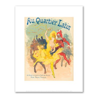 Jules Chéret, Au Quartier Latin, 1894, National Gallery of Art, Washington DC. Fine Art Prints in various sizes by Museums.Co