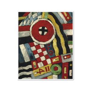 Marsden Hartley, Berlin Abstraction, 1914/1915, Framed Art Print with white frame in 3 sizes by 2020ArtSolutions