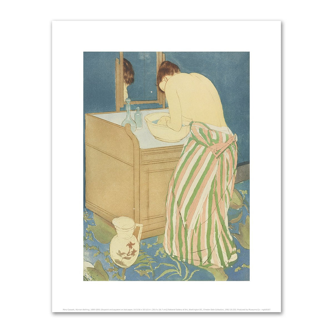 Mary Cassatt, Woman Bathing, 1890-1891, Fine Art Prints in various sizes by Museums.Co