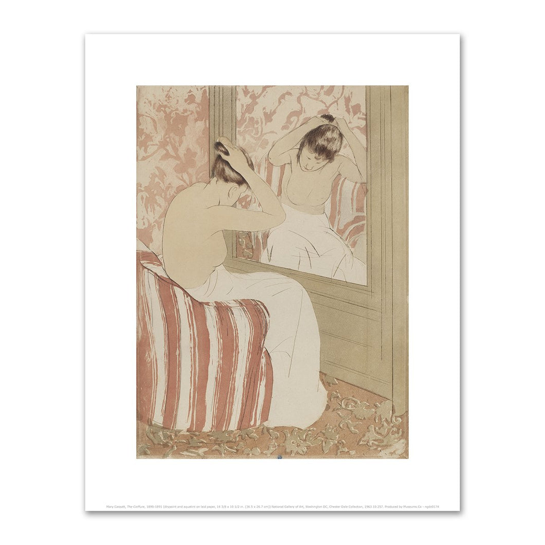 Mary Cassatt, The Coiffure, 1890-1891, Fine Art Print in various sizes by Museums.Co
