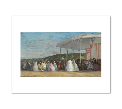 Eugène Boudin, Concert at the Casino of Deauville, 1865, Fine Art Prints in various sizes by Museums.Co