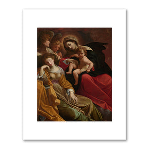 Lodovico Carracci, The Dream of Saint Catherine of Alexandria, c. 1593, National Gallery of Art, Washington DC. Fine Art Prints in various sizes by Museums.Co
