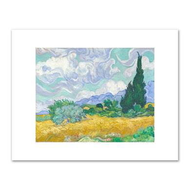 Vincent van Gogh, Wheat Field with Cypresses, 1889, National Gallery, London. Fine Art Prints in various sizes by Museums.Co