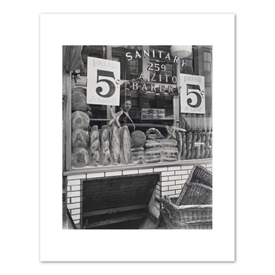 Berenice Abbott, Bread Store, 229 Bleecker Street, Fine Art Prints in various sizes by Museums.Co