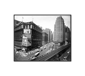 Herald Square, 34th and Broadway, Manhattan by Berenice Abbott Artblock