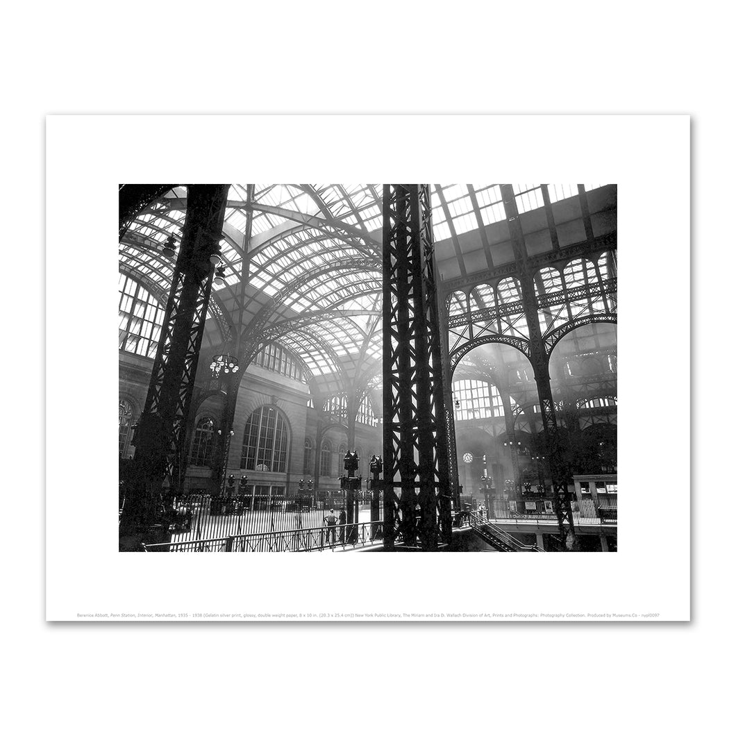Berenice Abbott, Penn Station, Interior, Manhattan, New York Public Library. Fine Art Prints in various sizes by Museums.Co