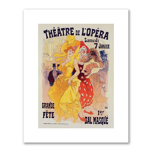 Jules Chéret, Bals de l'Opéra, from Les Maîtres de l'affiche, Volume 4, 1898, New York Public Library. Fine Art Prints in various sizes by Museums.Co