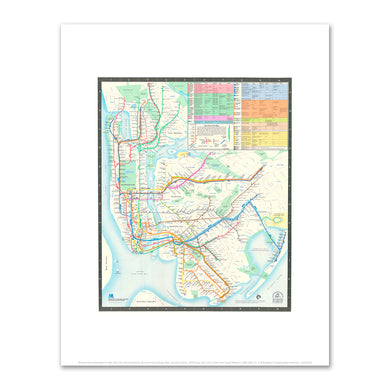 New York City Subway Map, Diamond Jubilee by Michael Hertz Associates
