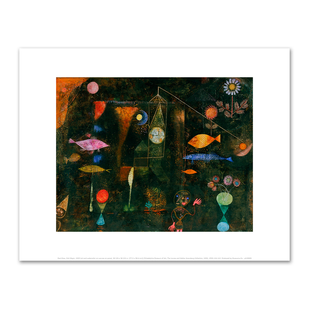 Paul Klee, Fish Magic, 1925, Philadelphia Museum of Art. Fine Art Prints in various sizes by Museums.Co