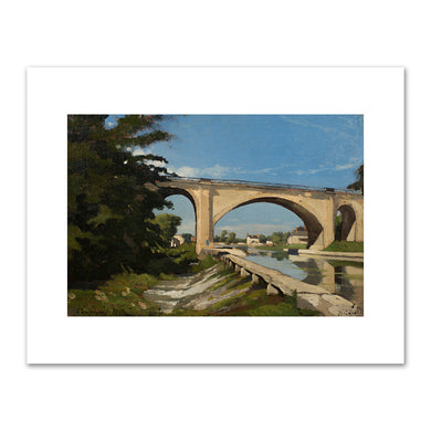 The Railroad Bridge at Briare by Henri-Joseph Harpignies