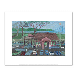 Ralph Fasanella, Dobbs Ferry Train Station, 1974, Private Collection, © Estate of Ralph Fasanella. Fine Art Prints in various sizes by Museums.Co