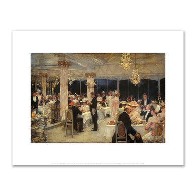Georges Roux, Night Party at the Universal Exhibition in 1889, under the Eiffel Tower, Fine Art prints in various sizes by Museums.Co