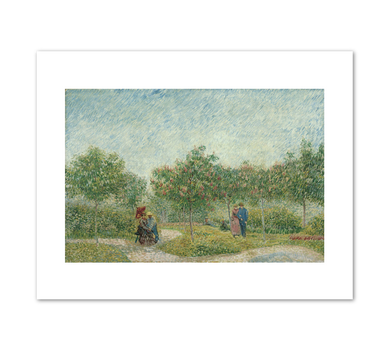 Vincent van Gogh, Garden in Montmarte with Lovers, May 1887, Fine Art prints in various sizes by Museums.Co