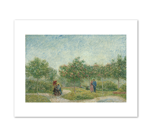 Vincent van Gogh, Garden in Montmarte with Lovers, May 1887, Fine Art prints in various sizes by Museums.Co