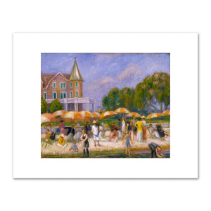 William Glackens, Beach Umbrellas at Blue Point, ca. 1915, Smithsonian American Art Museum. Fine Art Prints in various sizes by Museums.Co