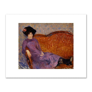 William Glackens, The Purple Dress, 1908-10, Smithsonian American Art Museum. Fine Art Prints in various sizes by Museums.Co