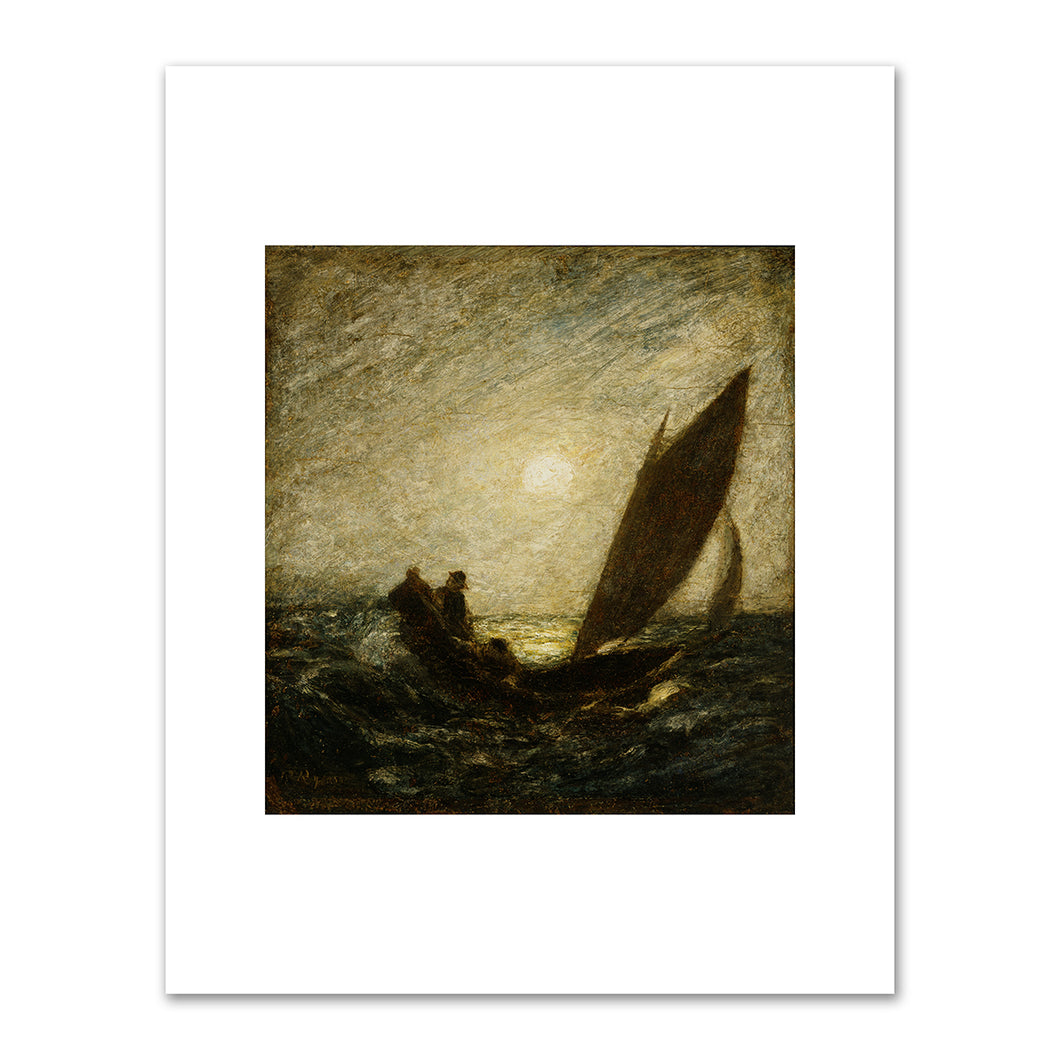 With Sloping Mast and Dipping Prow by Albert Pinkham Ryder