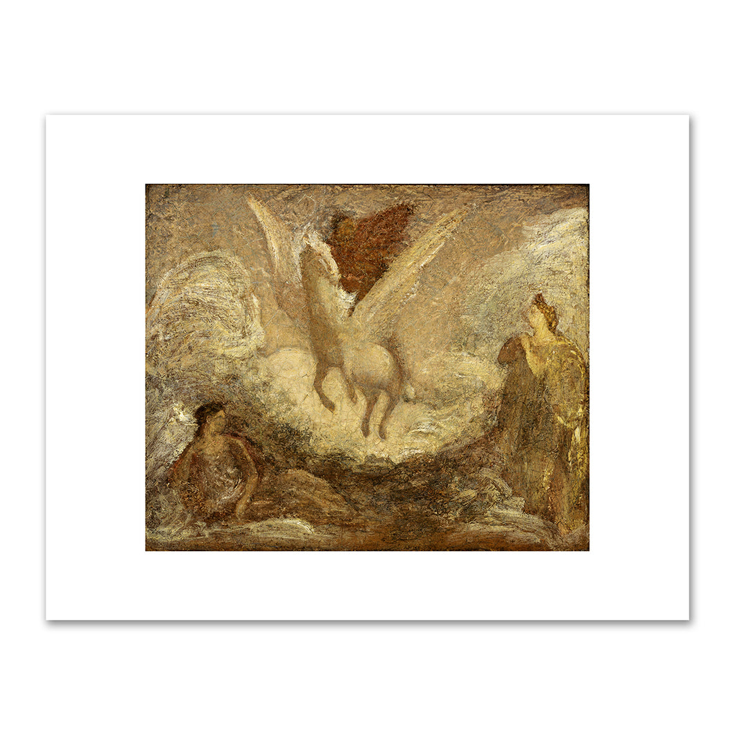 Albert Pinkham Ryder, Pegasus Departing, by 1901, Smithsonian American Art Museum. Fine Art Prints in various sizes by Museums.Co
