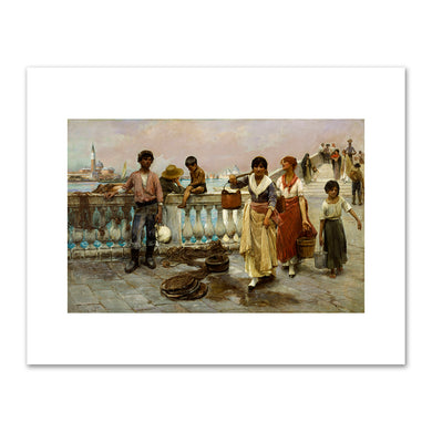Frank Duveneck, Water Carriers, Venice, 1884, Smithsonian American Art Museum. Fine Art Prints in various sizes by Museums.Co