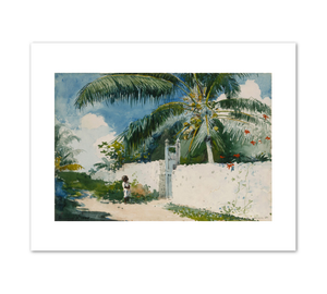 Winslow Homer, A Garden in Nassau, 1885, Fine Art Prints in various sizes by Museums.Co
