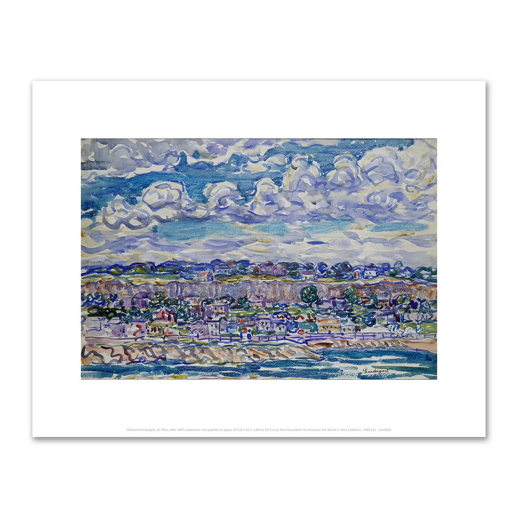 Maurice Prendergast, St. Malo, after 1907, Terra Foundation for American Art. Fine Art Prints in various sizes by Museums.Co