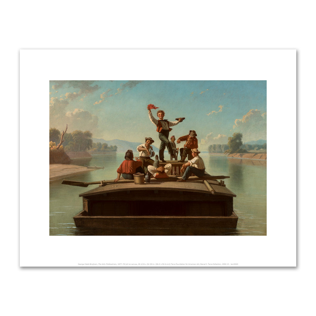 George Caleb Bingham, The Jolly Flatboatmen, 1877–78, Terra Foundation for American Art. Fine Art Prints in various sizes by Museums.Co