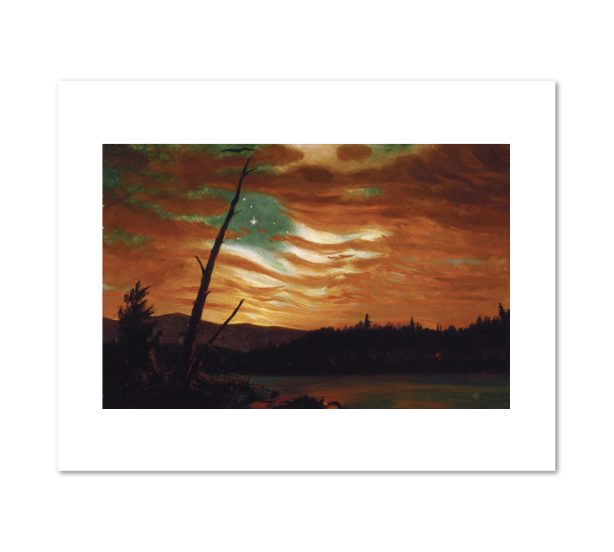Frederic Edwin Church, Our Banner in the Sky, 1861, Terra Foundation for American Art. Fine Art Prints in various sizes by Museums.Co