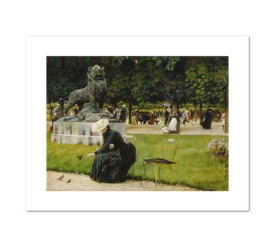 Charles Courtney Curran, In the Luxembourg (Garden), 1889, Fine Art Prints in various sizes by Museums.Co