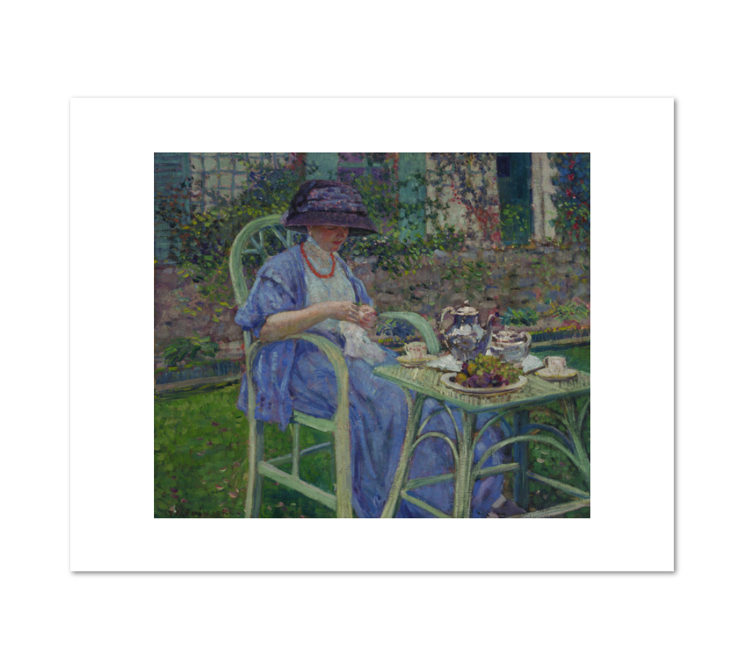 Frederick Frieseke, Breakfast in the Garden, c. 1911, Fine Art Print in various sizes by Museums.Co