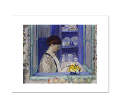 Frederick Carl Frieseke, Mrs. Frieseke at the Kitchen Window, 1912, Fine Art Prints in various sizes by Museums.Co