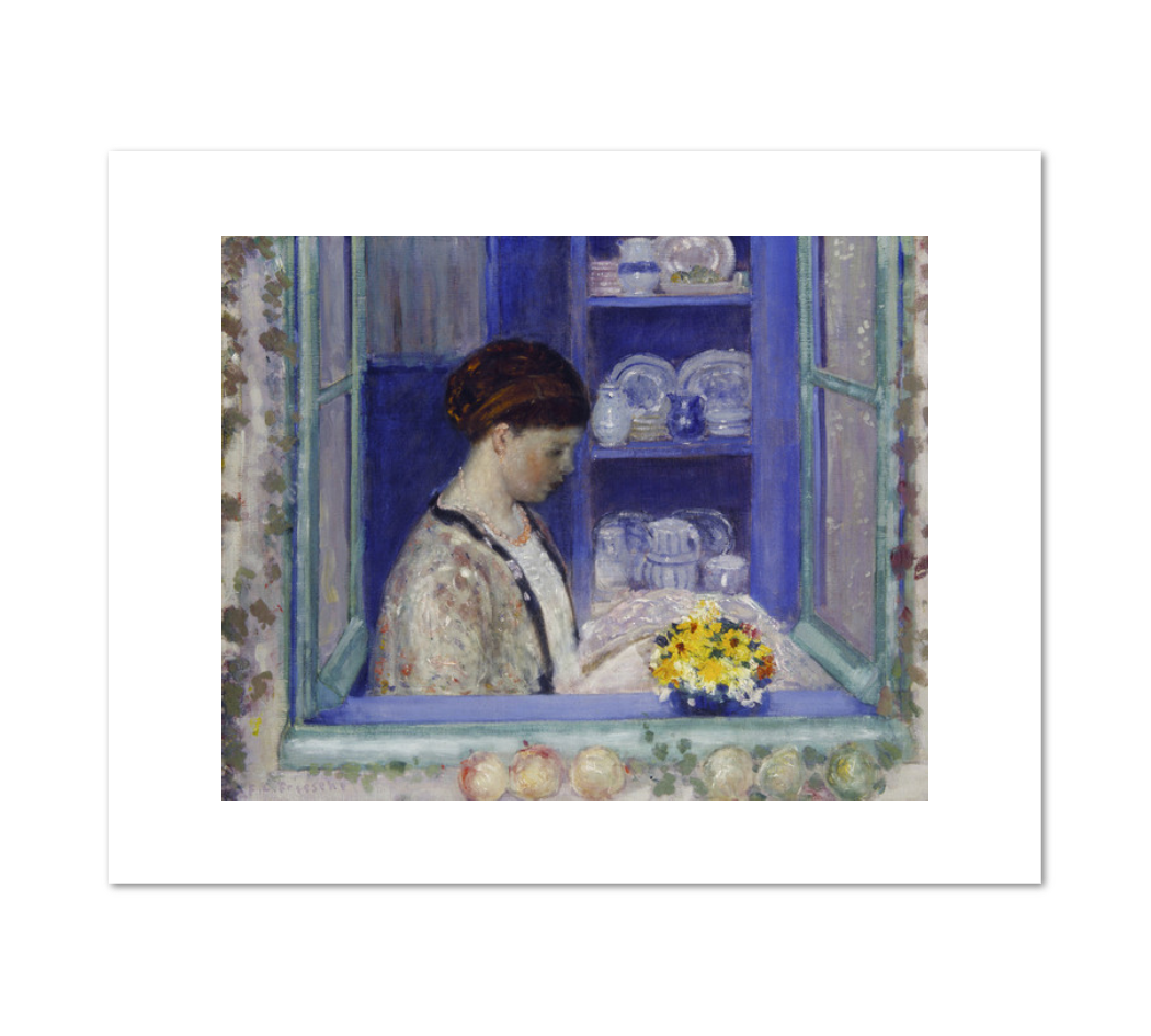 Frederick Carl Frieseke, Mrs. Frieseke at the Kitchen Window, 1912, Fine Art Prints in various sizes by Museums.Co